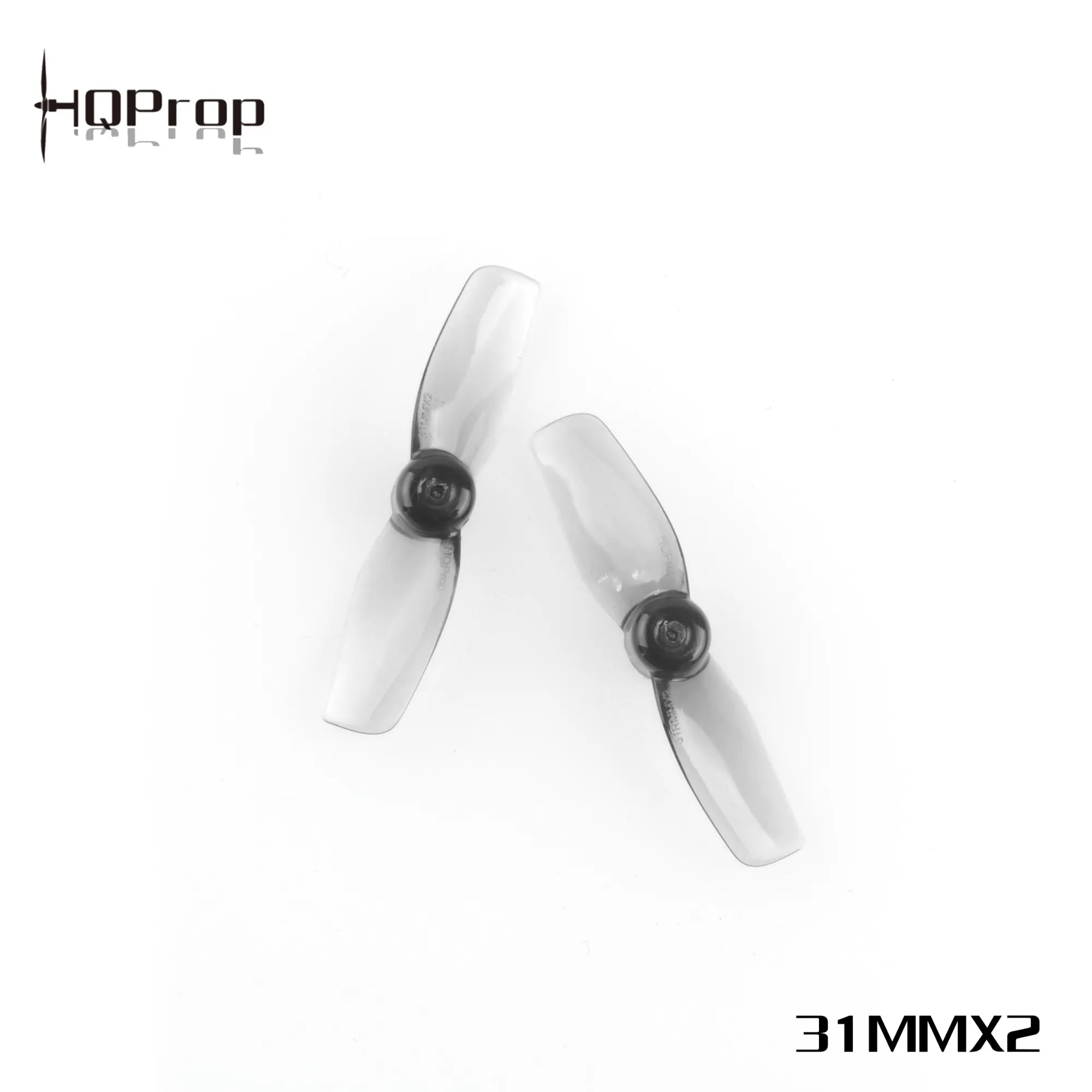 Hq Micro Whoop Prop 31Mmx2 Grey 2Cw2Ccw Poly Carbonate 1Mm Shaft
