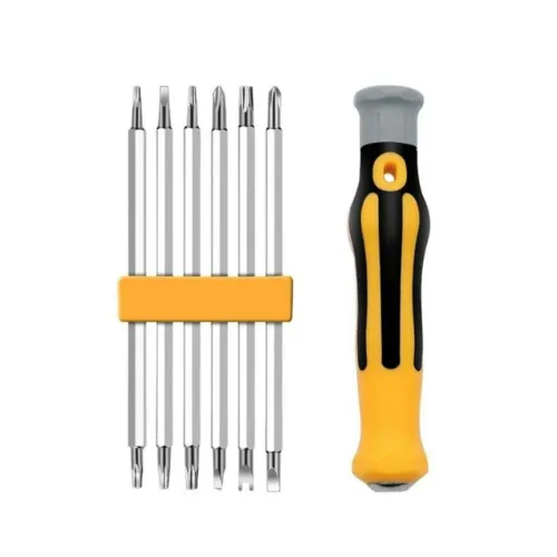 Paruht 6 In 1 S2 Steel 2 Sided Screwdriver Set