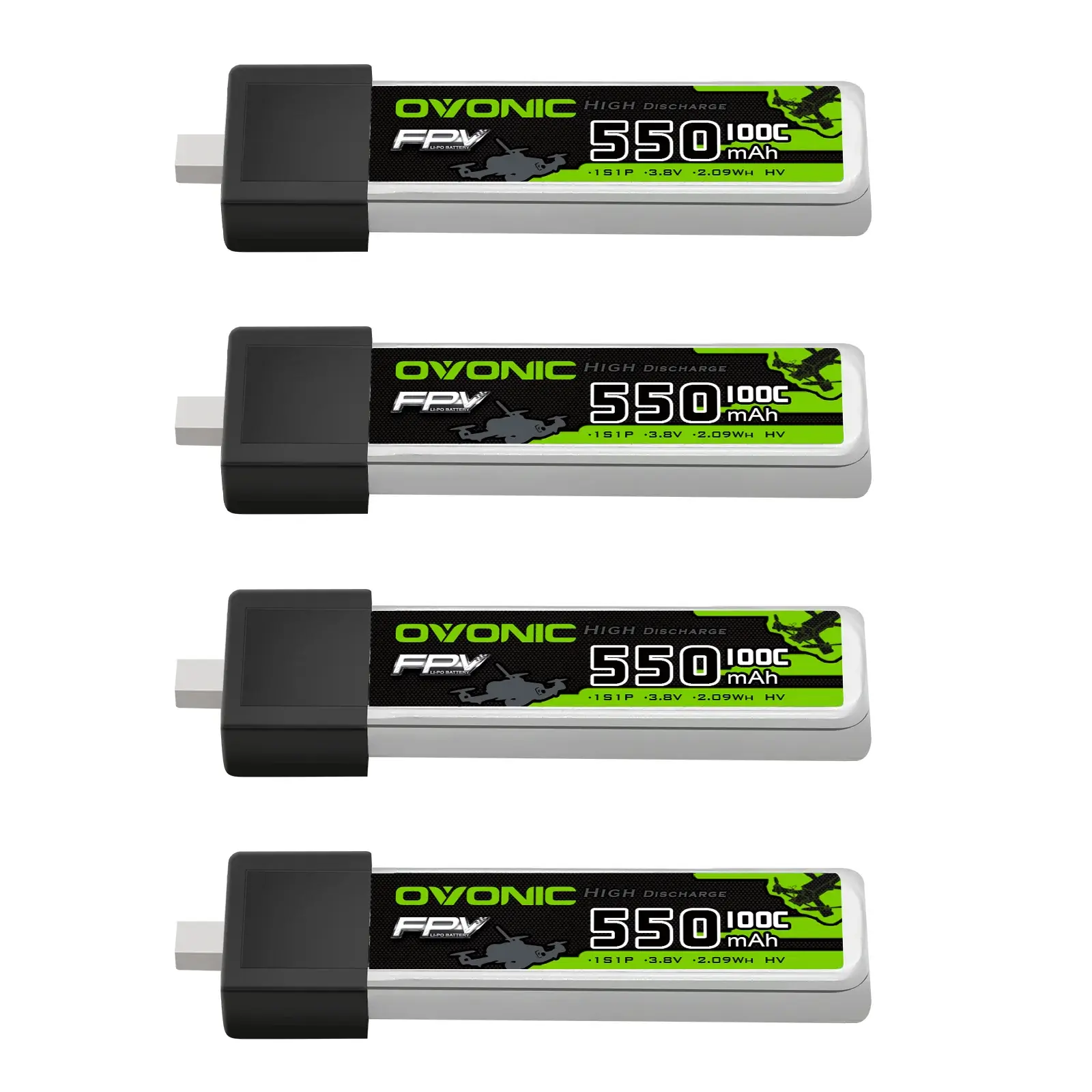 Ovonic 1S Lipo Battery 550Mah 1S1P 100C 3 8V Lihv Lipo Battery