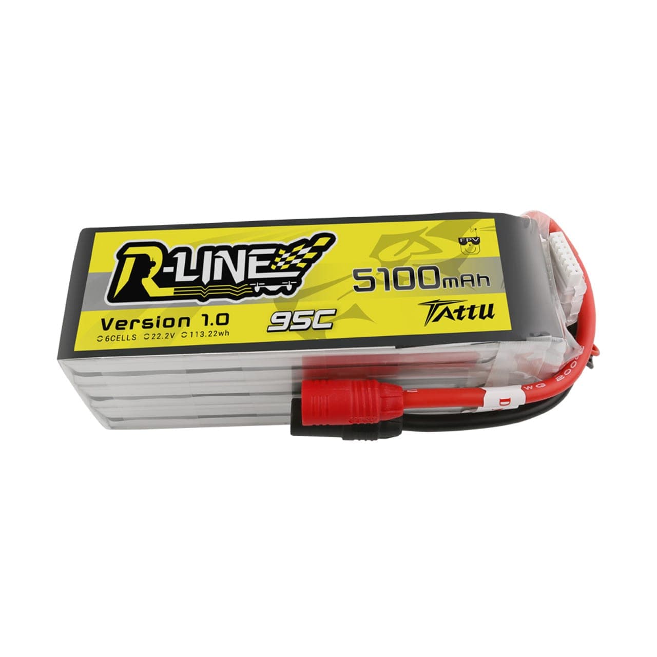 Tattu R Line 22 2V 5100Mah 6S 95C Fpv Lipo Battery